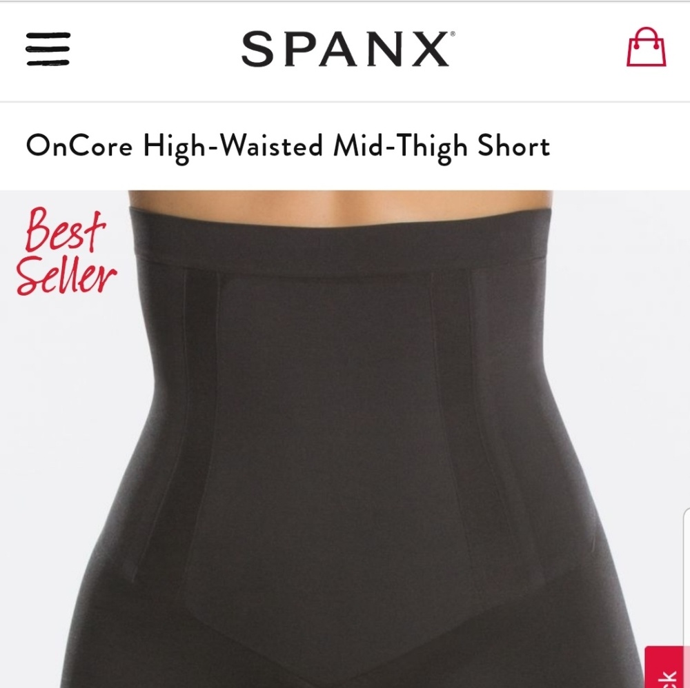 Spanx OnCore High Waisted Mid-thigh Short